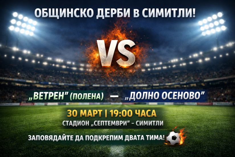 Община Симитли (121), Симитли Инфо (3418), общинско дерби (1456), Мач (176), 