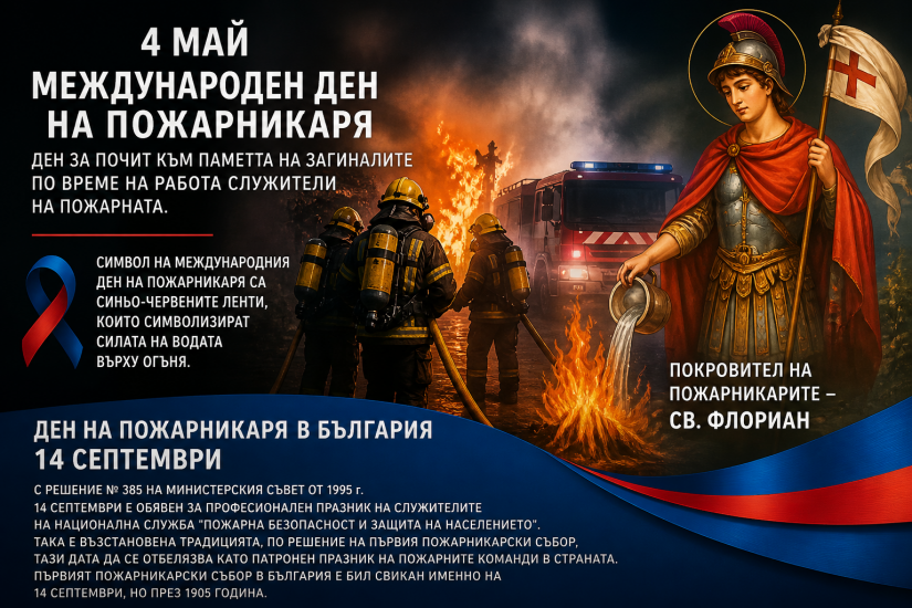 Община Симитли (121), Симитли Инфо (3418), 4 май, ден на пожарникаря, пожарникар, Международен ден на пожарникаря