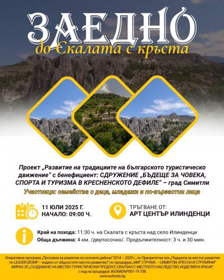 община Симитли, проект, три общини, Струмяни, Кресна, поход, Арт Център „Илинденци"
