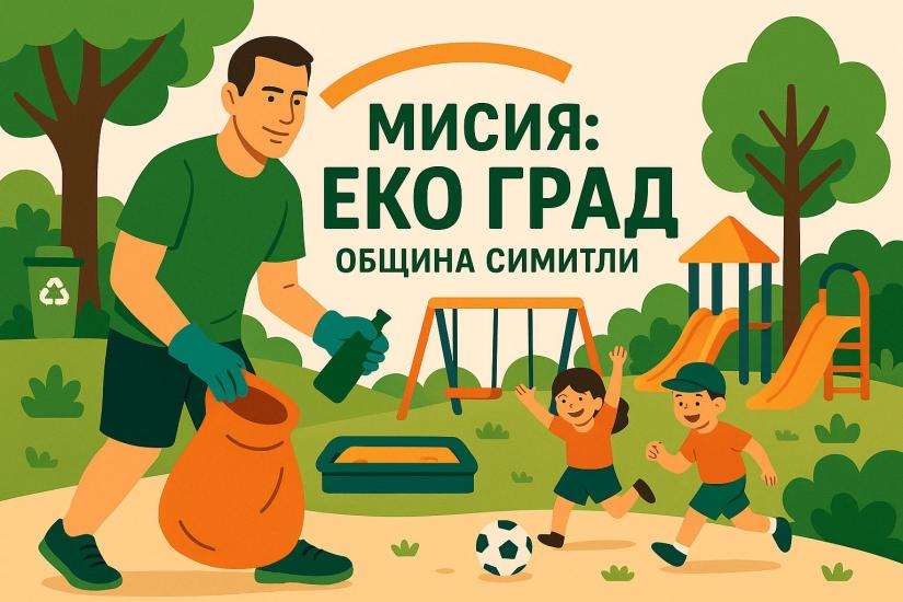 Община Симитли,  мисия Еко град, проект