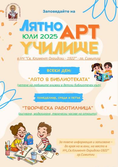Арт училище, НЧ Климент Охридски, 