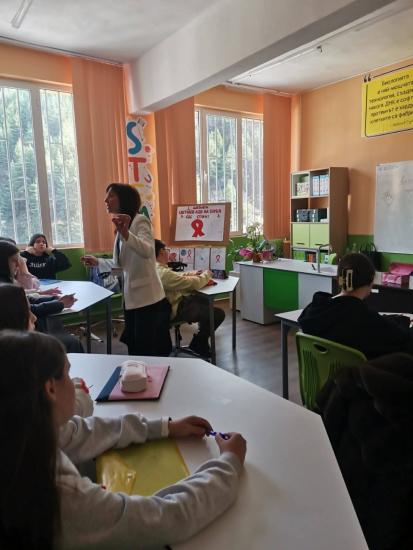 Община Симитли (121), СимитлиИнфо (3353), СПИН/ХИВ (973), 1 декември (3428), ученици (129), Мултидисциплинарен урок, ОбУ „Паисий Хилендарски“ – Долно Осеново (1303)