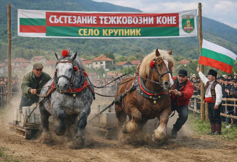 Община Симитли (121), Симитли (41), Симитли Инфо (3418), село Крупник (143), тежковозни коне (2804), състезания (1764), местност Беглико (2739), коне (792), традиции (857)