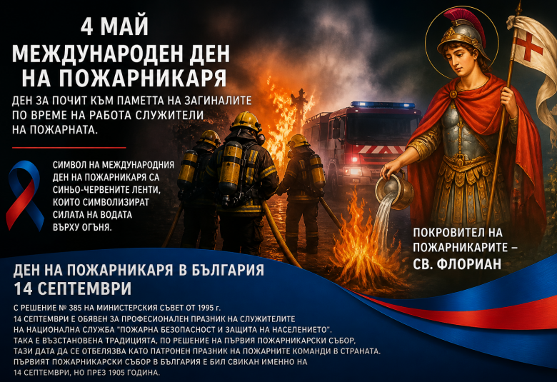 Община Симитли (121), Симитли Инфо (3418), 4 май, ден на пожарникаря, пожарникар, Международен ден на пожарникаря