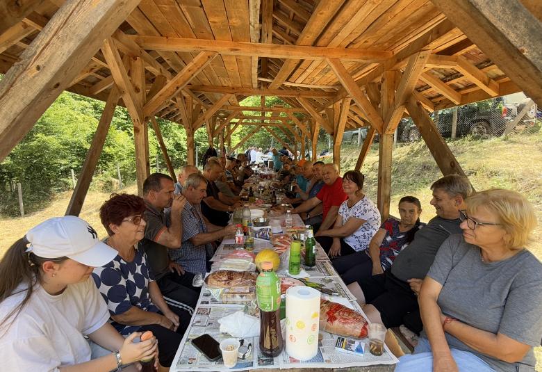 Община Симитли, Сухострел, Свети Панталеймон, празник, църковен празник