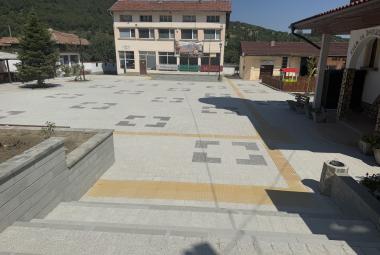 община Симитли, площад Полена, рязане на лента, официално откриване