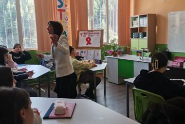 Община Симитли (121), СимитлиИнфо (3353), СПИН/ХИВ (973), 1 декември (3428), ученици (129), Мултидисциплинарен урок, ОбУ „Паисий Хилендарски“ – Долно Осеново (1303)